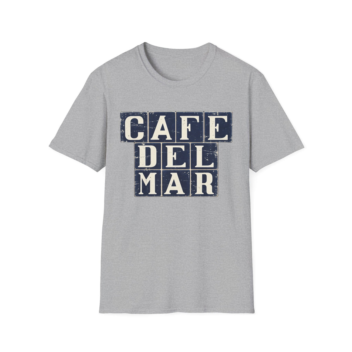 Cafe Del Mar Ibiza T Shirt | 4 x 3 PROMO - Distressed Print -