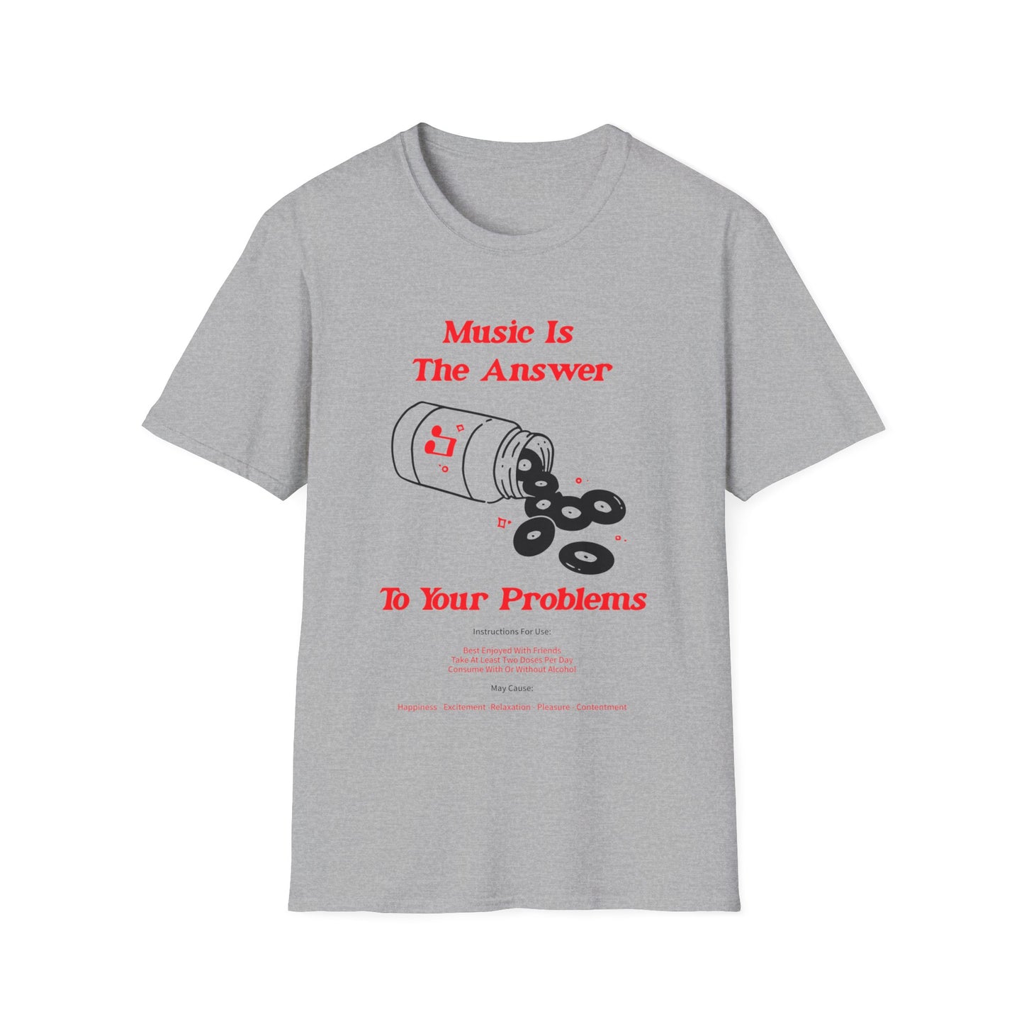 Music Is The Answer T Shirt Mid Weight | SoulTeesANZ.com