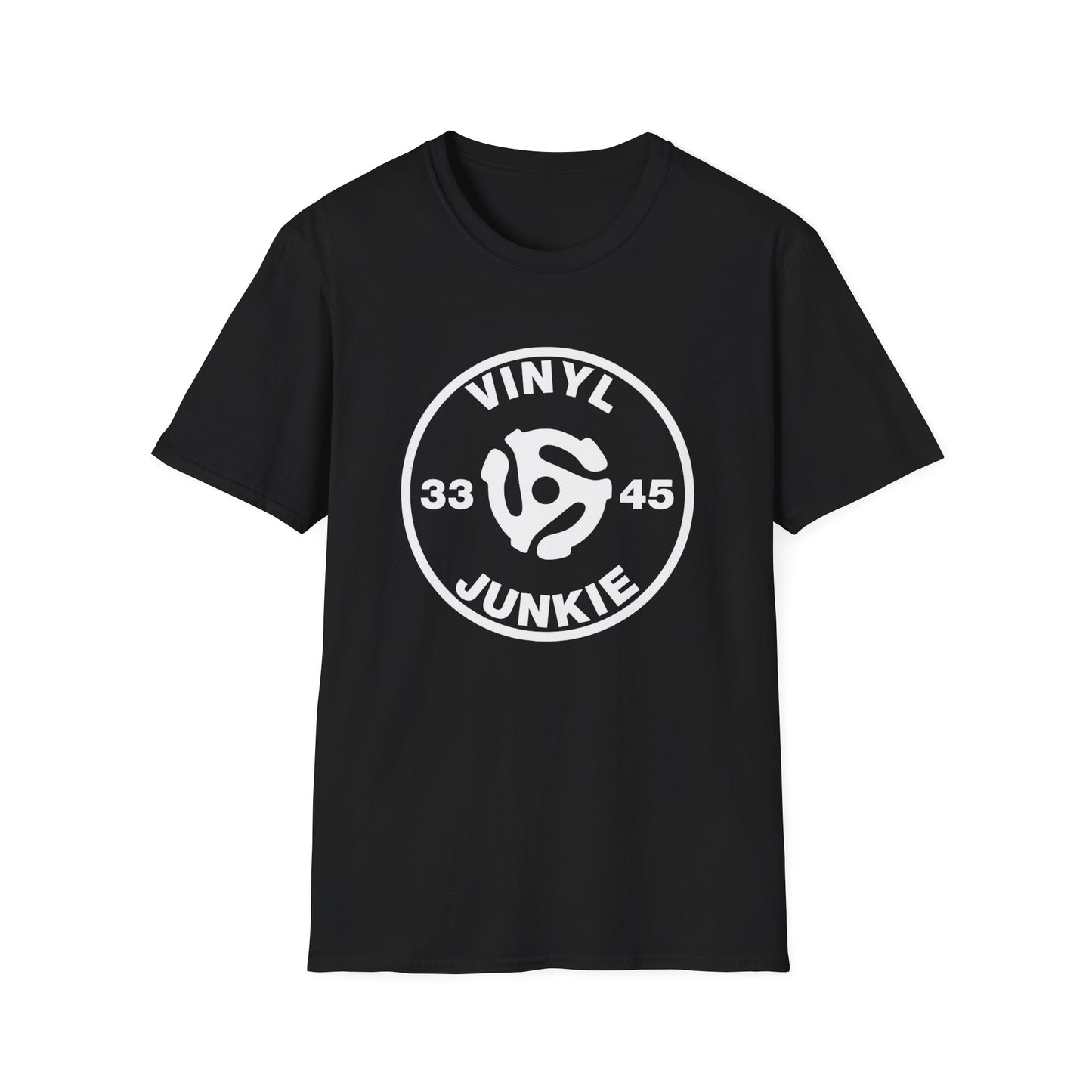 Vinyl Junkie 33 45 T Shirt Mid Weight | SoulTeesANZ.com