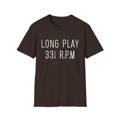 Long Play 33 1/3 RPM T Shirt | Spring / Summer '25 (soulteesANZ.com)