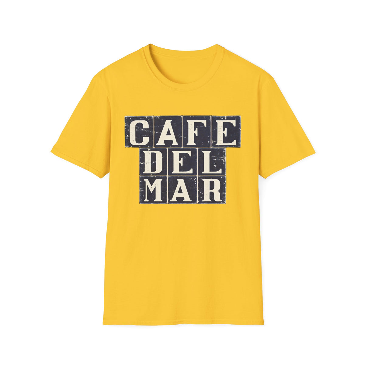 Cafe Del Mar Ibiza T Shirt | 4 x 3 PROMO - Distressed Print -