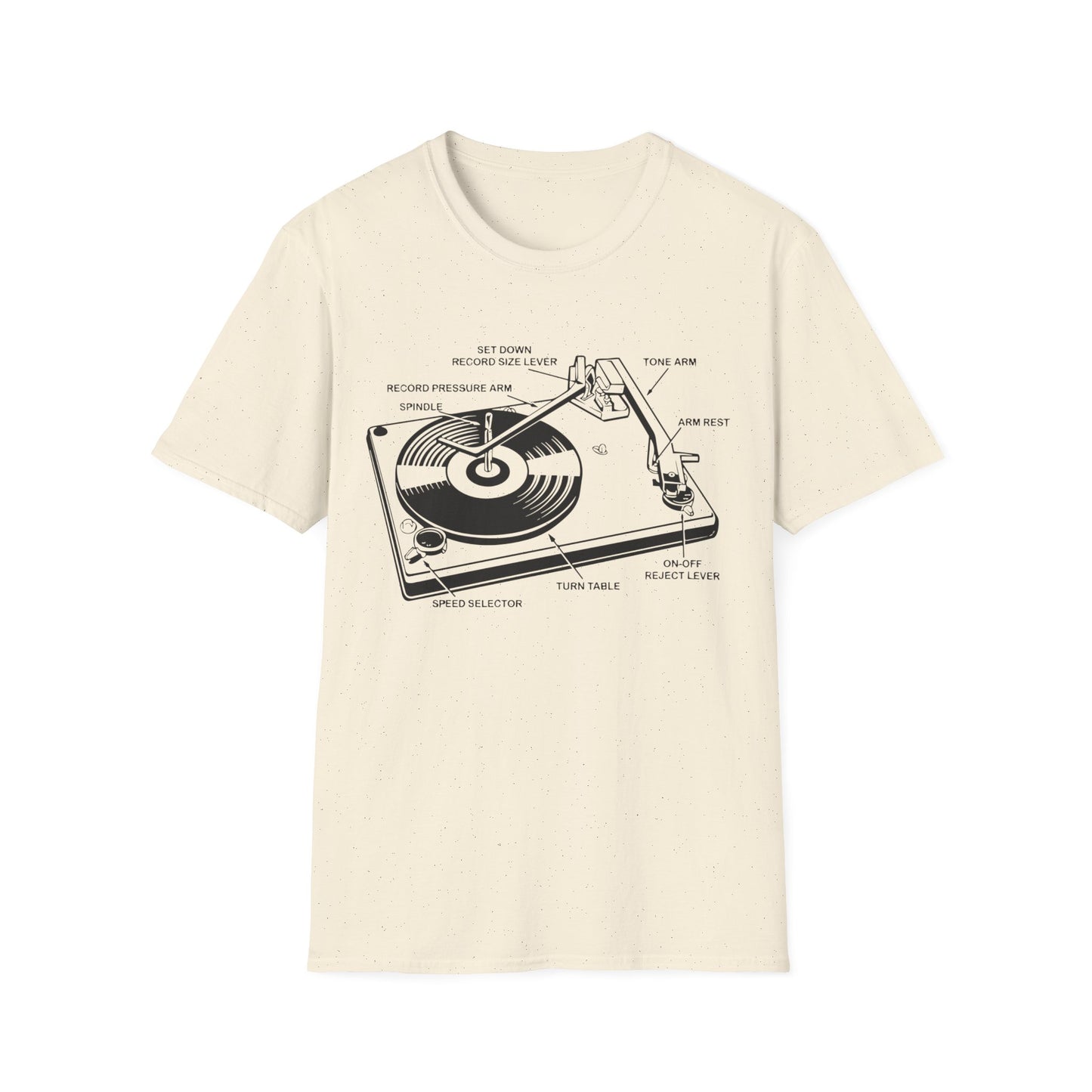 Record Player / Turntable T Shirt Mid Weight | SoulTeesANZ.com