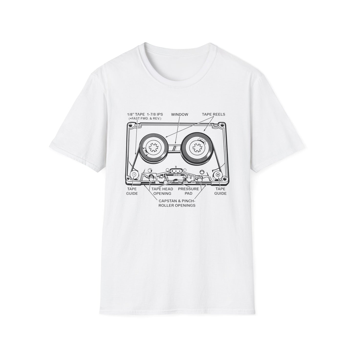 Cassette Tape T Shirt Mid Weight | SoulTeesANZ.com