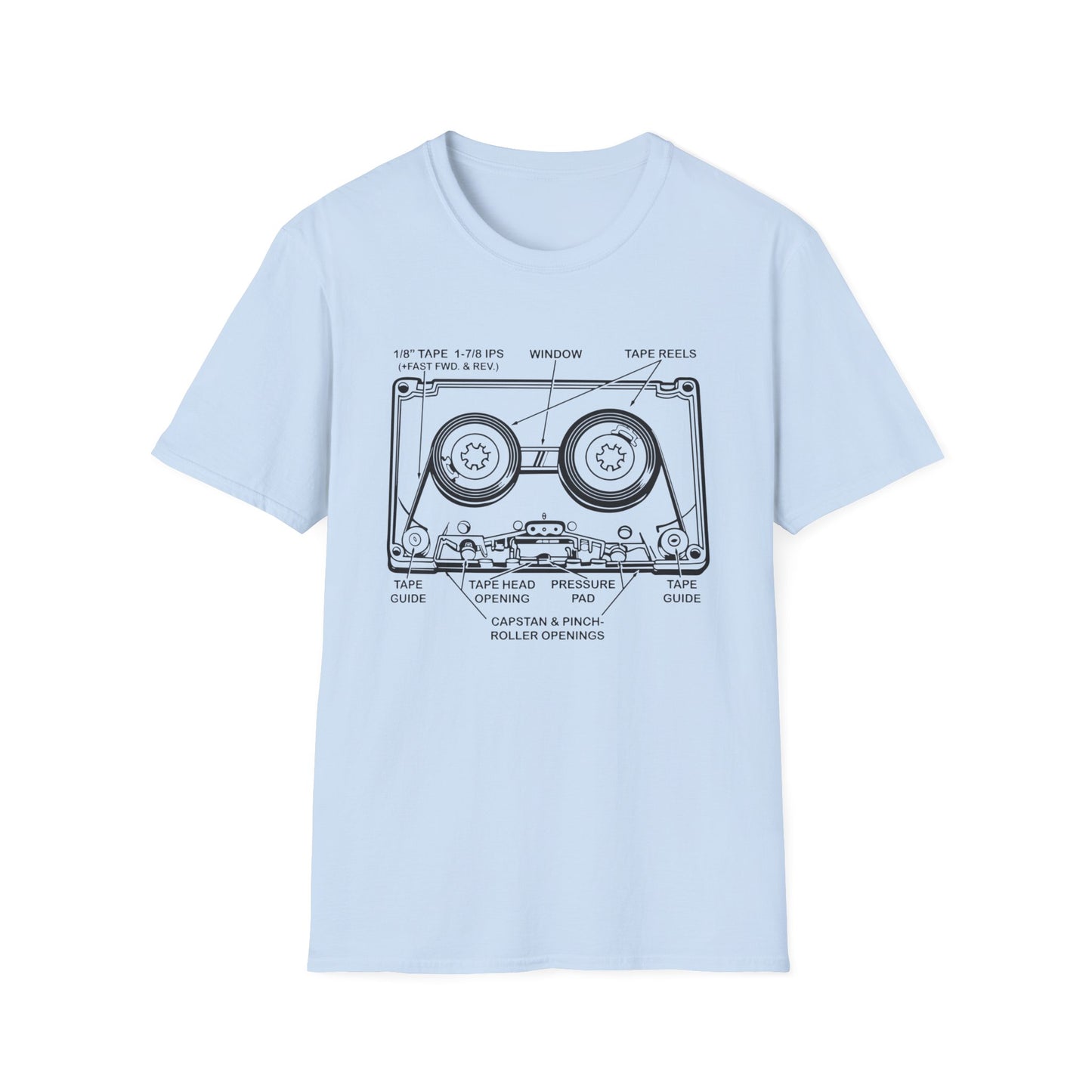 Cassette Tape T Shirt Mid Weight | SoulTeesANZ.com