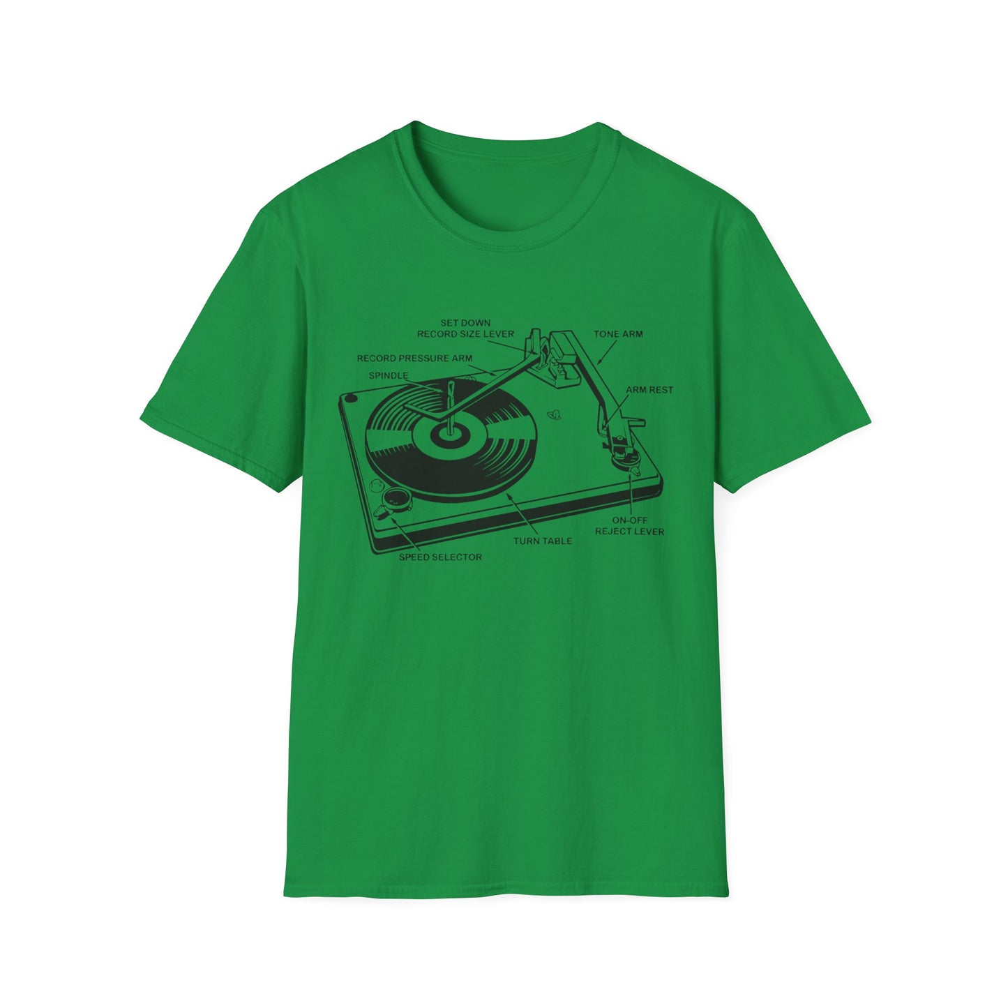 Record Player / Turntable T Shirt Mid Weight | SoulTeesANZ.com