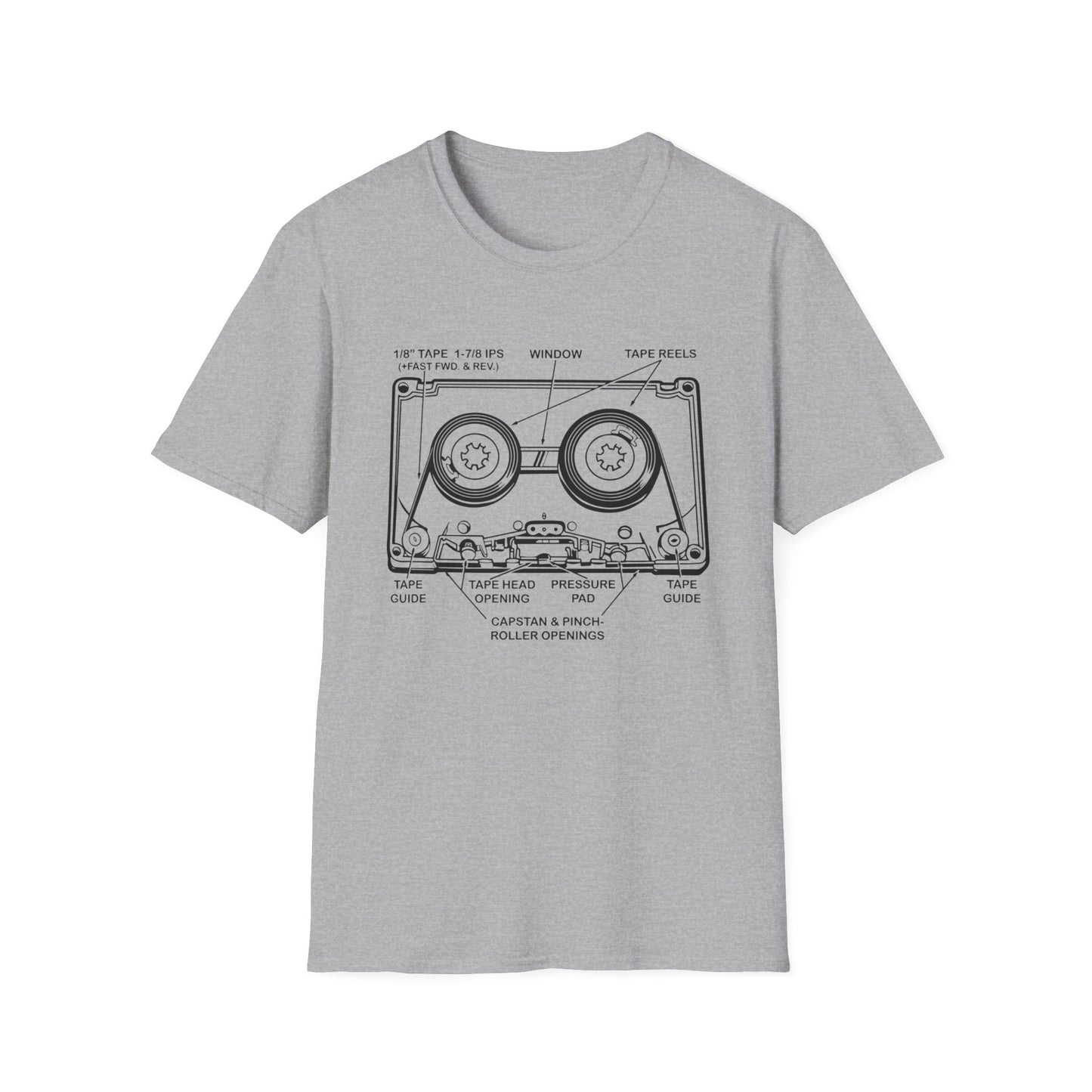 Cassette Tape T Shirt Mid Weight | SoulTeesANZ.com