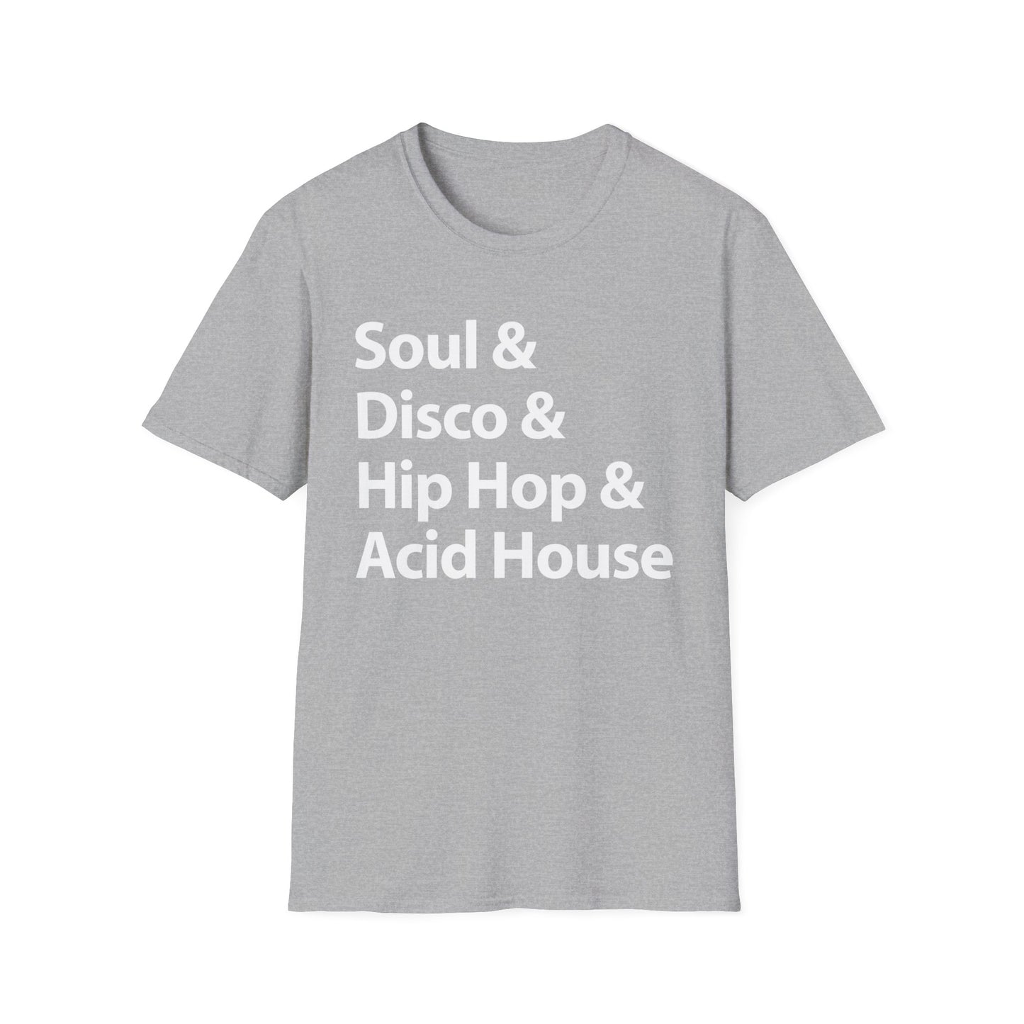 Soul Disco Hip Hop Acid House T Shirt Mid Weight | SoulTeesANZ.com