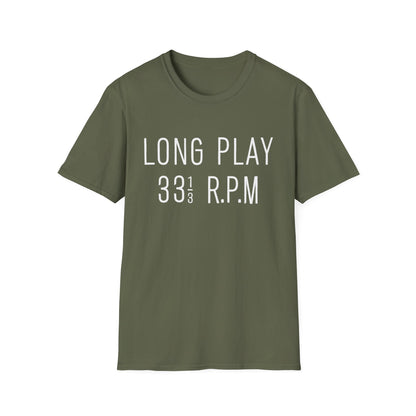 Long Play 33 1/3 RPM T Shirt | Spring / Summer '25 (soulteesANZ.com)