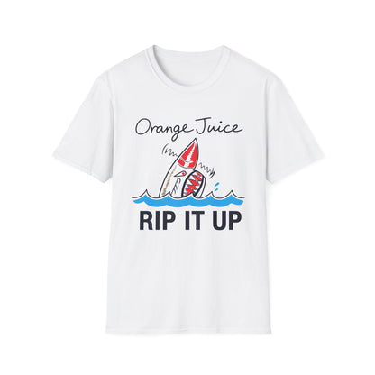 Rip It Up Orange Juice T Shirt | 4 x 3 PROMO
