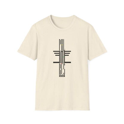 Cream t-shirt with black and colored "PAL" and "RES RECORDS" graphic.