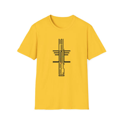 Yellow t-shirt with black "PAL" and "RES" text graphics and "RECORDS" below.