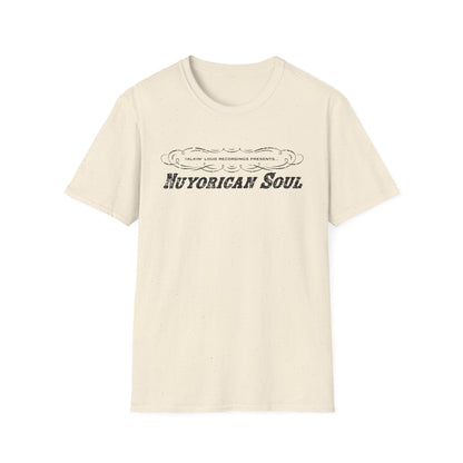 Cream t-shirt with "Talkin' Loud Recordings Presents..." and "Nuyorican Soul" text.