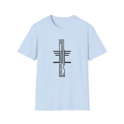 Light blue t-shirt with black vertical logo text reading PAI RES RECORDS.